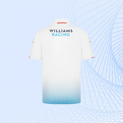 New 2024 F1 Team Williams Racing Team Polo- White - view 3