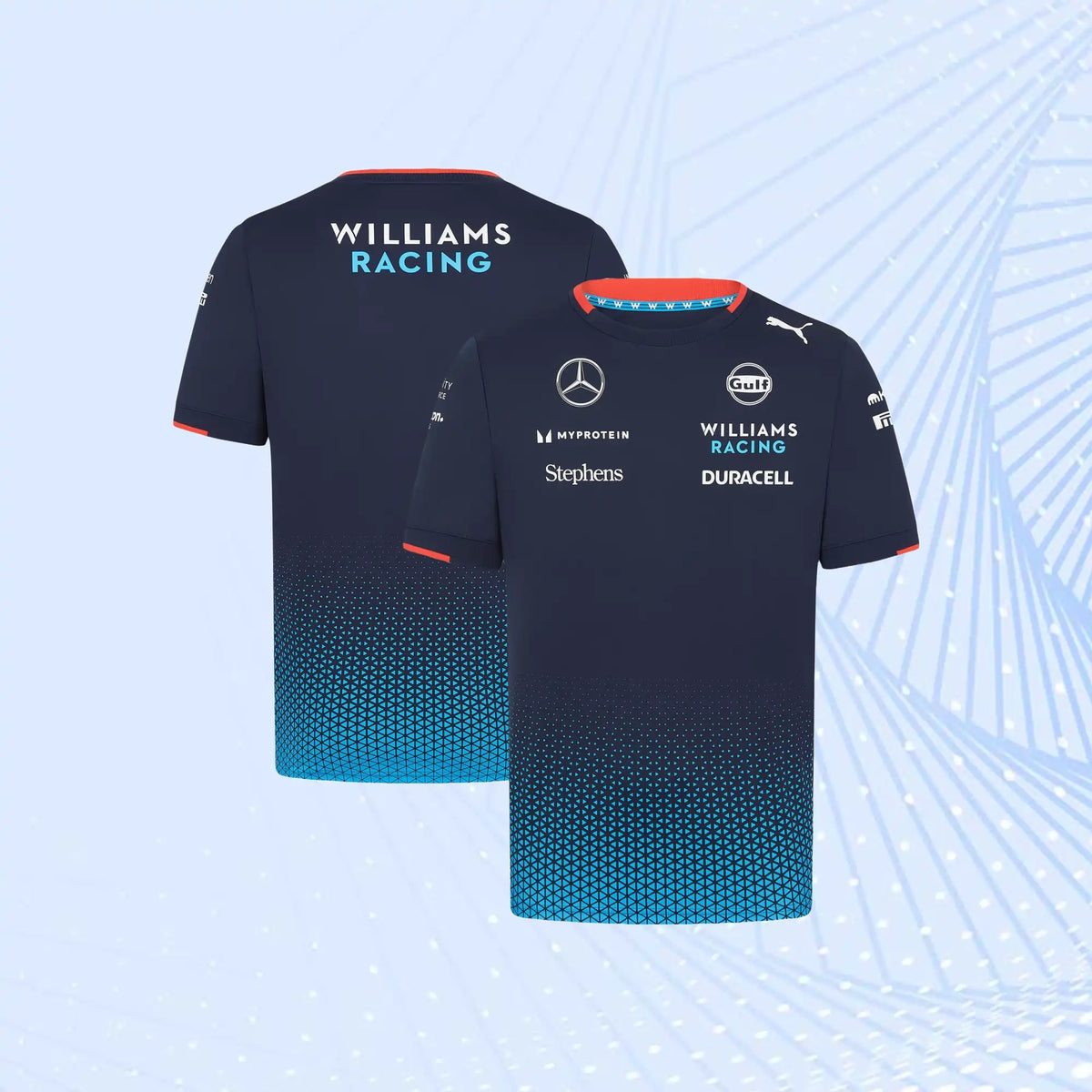 New 2024 F1 Team Williams Racing Team T-Shirt- Navy - view 1