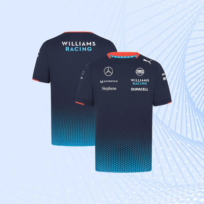 New 2024 F1 Team Williams Racing Team T-Shirt- Navy - view 1