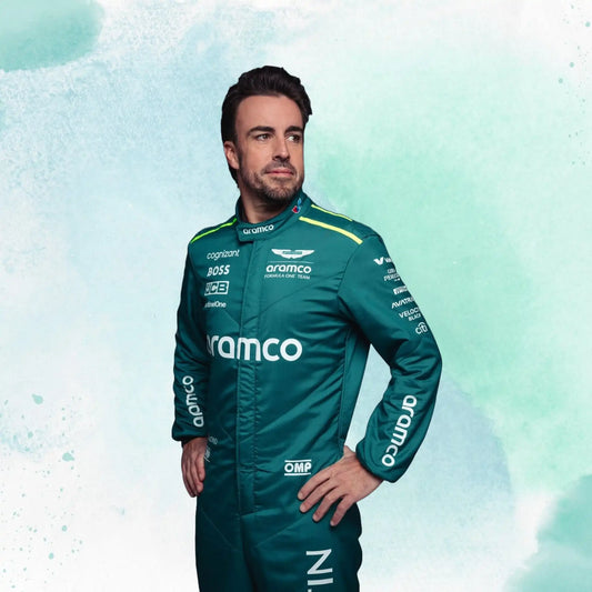 New 2024 Fernando Alonso Aston Martin F1 Team Replica Racing Suit - view 2