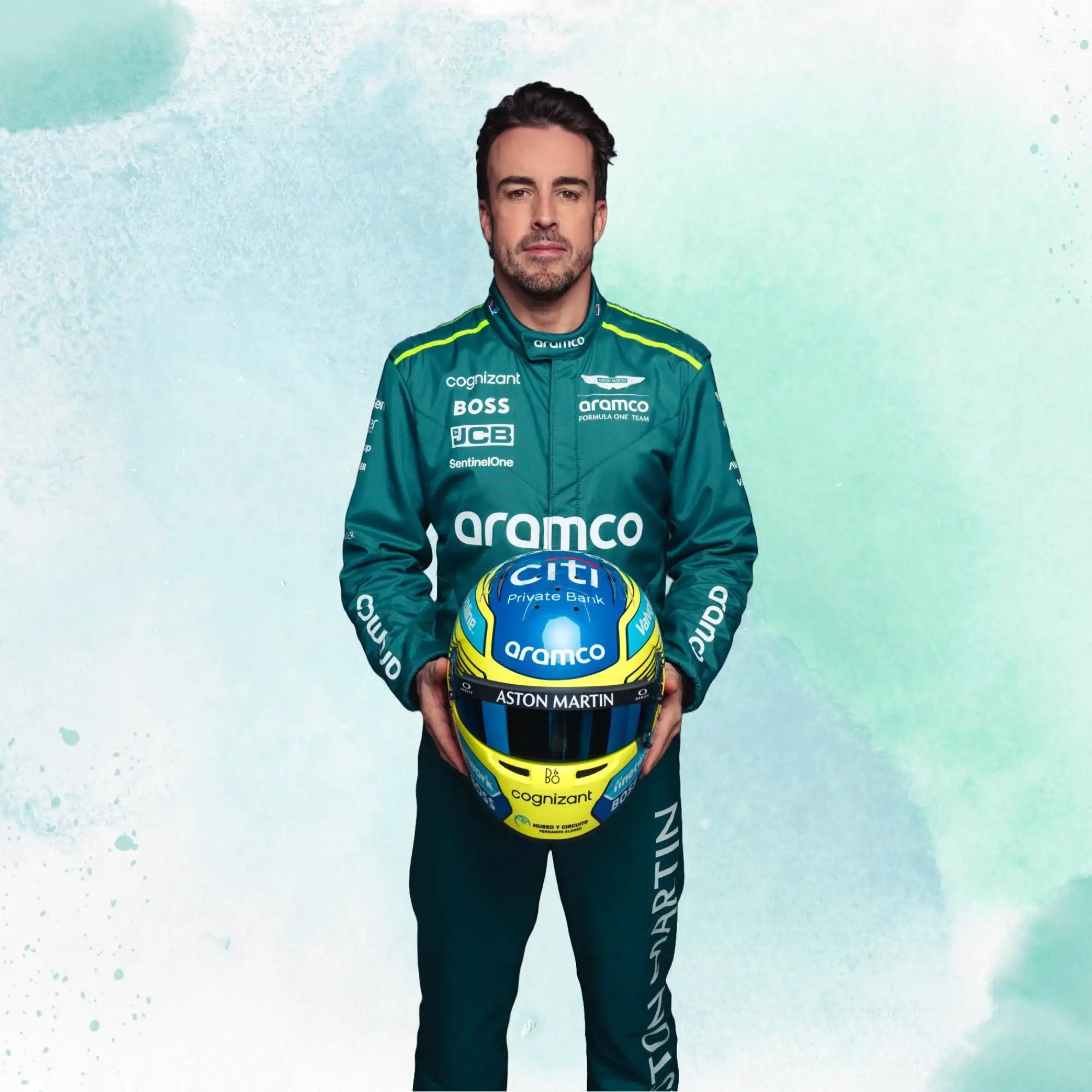 New 2024 Fernando Alonso Aston Martin F1 Team Replica Racing Suit - view 6