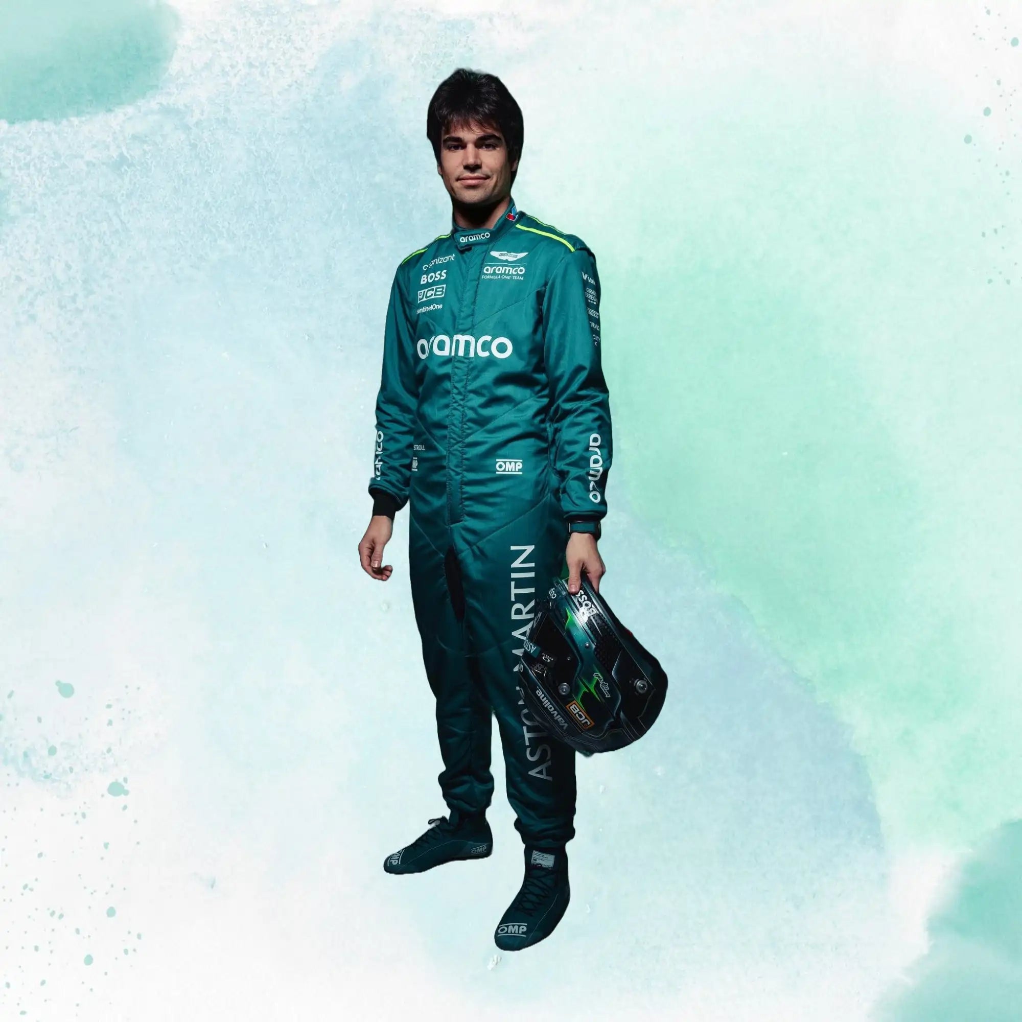 New 2024 Lance Stroll F1 Team Aston Martin Replica Racing Suit - view 1