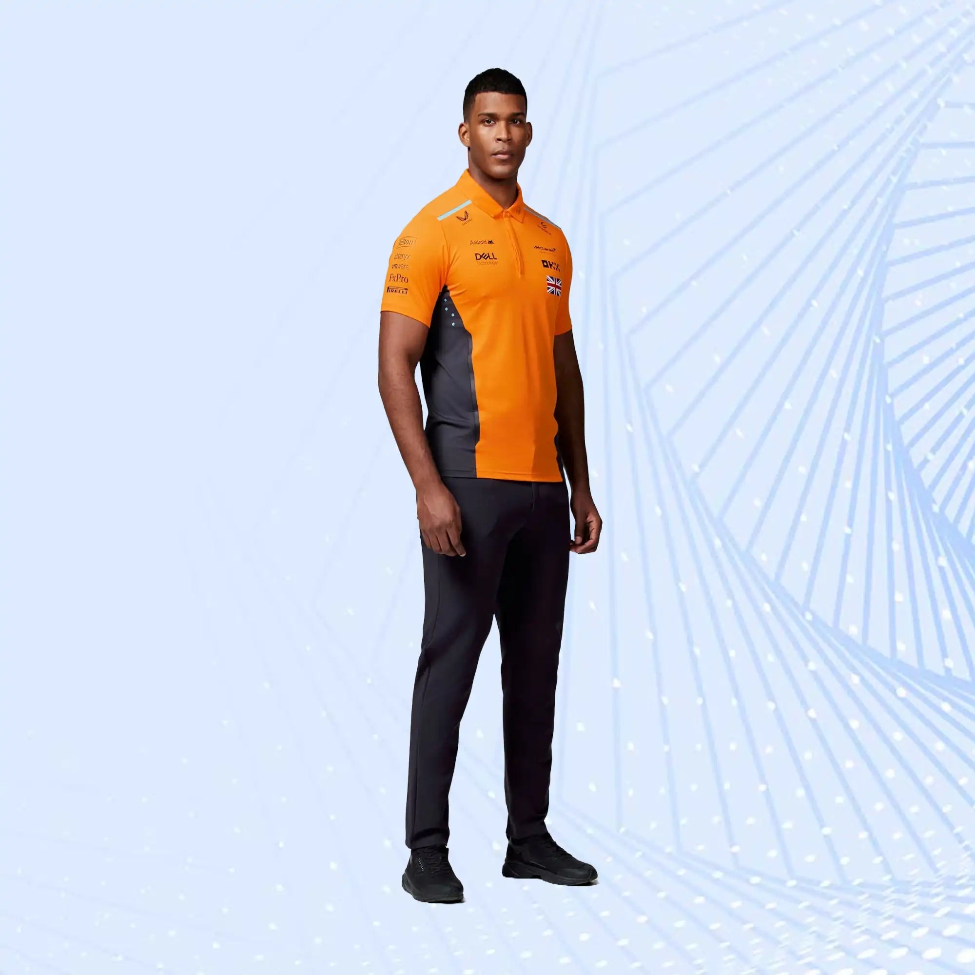 New 2024 Lando Norris McLaren Teamwear Polo Shirt Formula 1 - view 3
