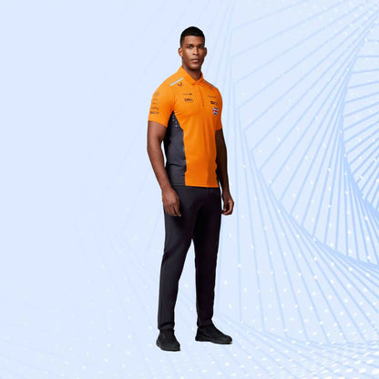 New 2024 Lando Norris McLaren Teamwear Polo Shirt Formula 1 - view 3