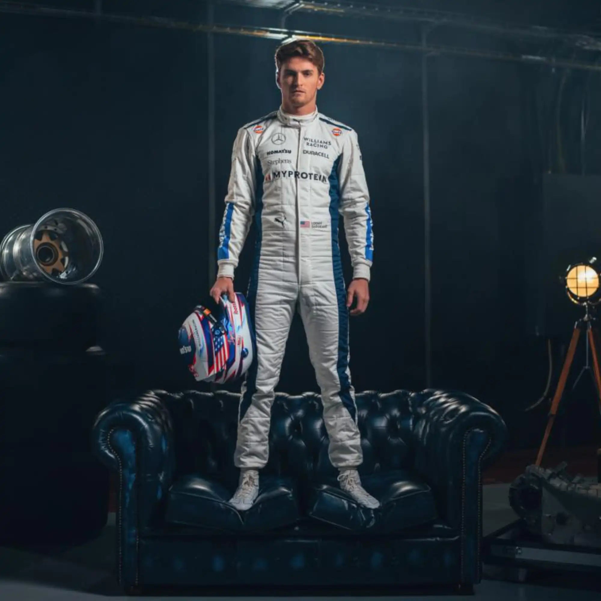 New 2024 Logan Sargeant F1 Team Williams Racing Replica Racing Suit - view 3