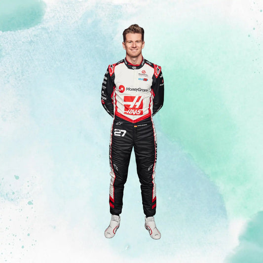 New 2024 Nico Hulkenberg MoneyGram Haas F1 Team Replica Racing Suit - view 2