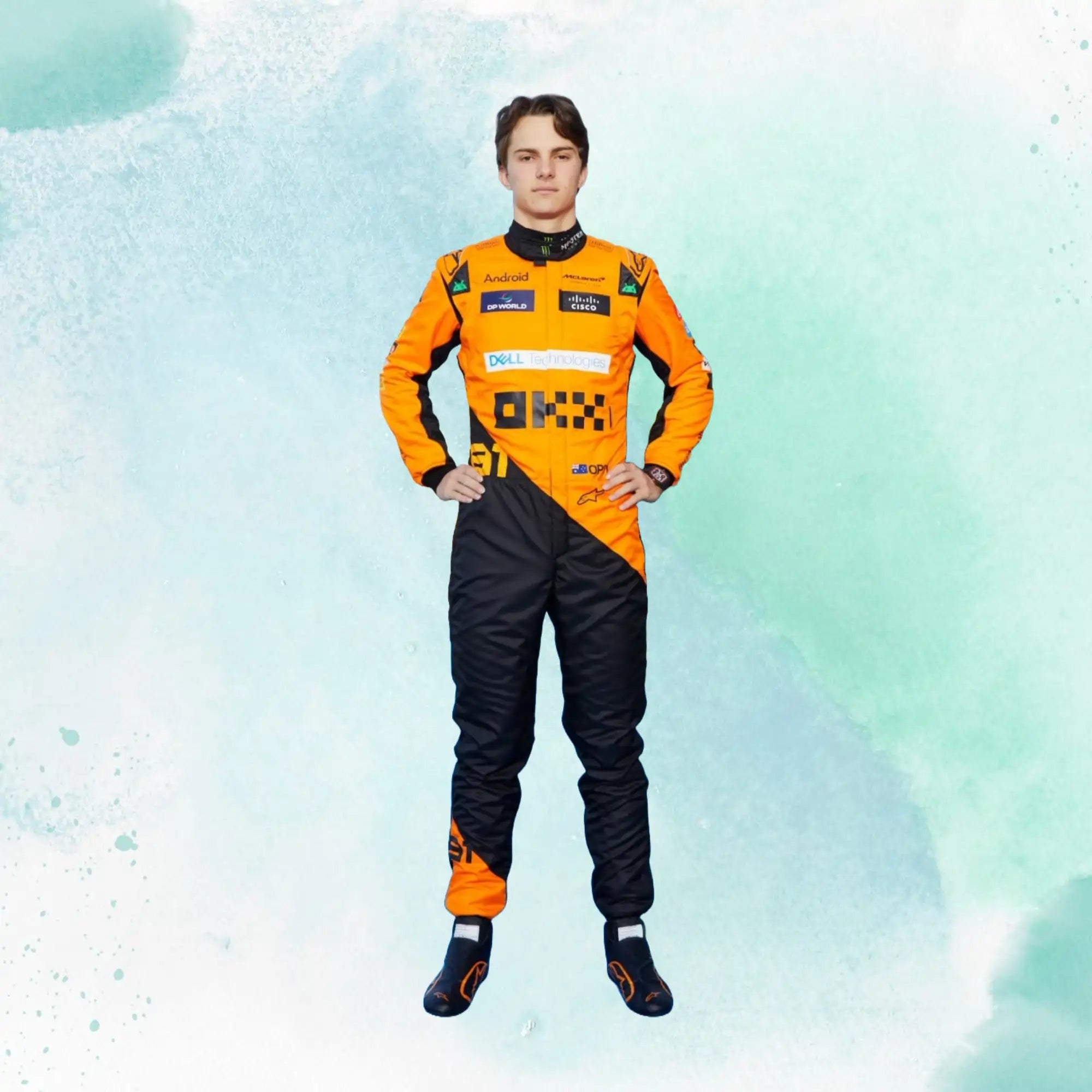 New 2024 Oscar Piastri McLaren F1 Team Replica Racing Suit - view 3