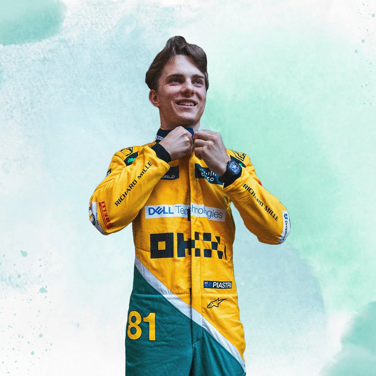 New 2024 Oscar Piastri McLaren Monaco GP F1 Team Replica Racing Suit - view 2