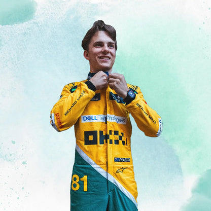 New 2024 Oscar Piastri McLaren Monaco GP F1 Team Replica Racing Suit - view 2