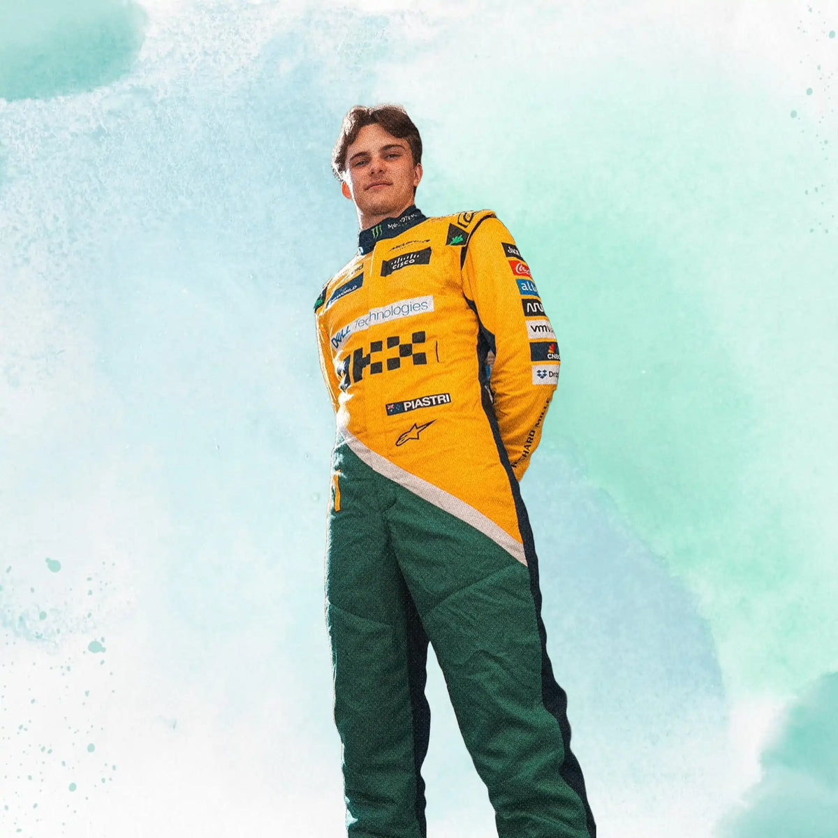 New 2024 Oscar Piastri McLaren Monaco GP F1 Team Replica Racing Suit - view 3