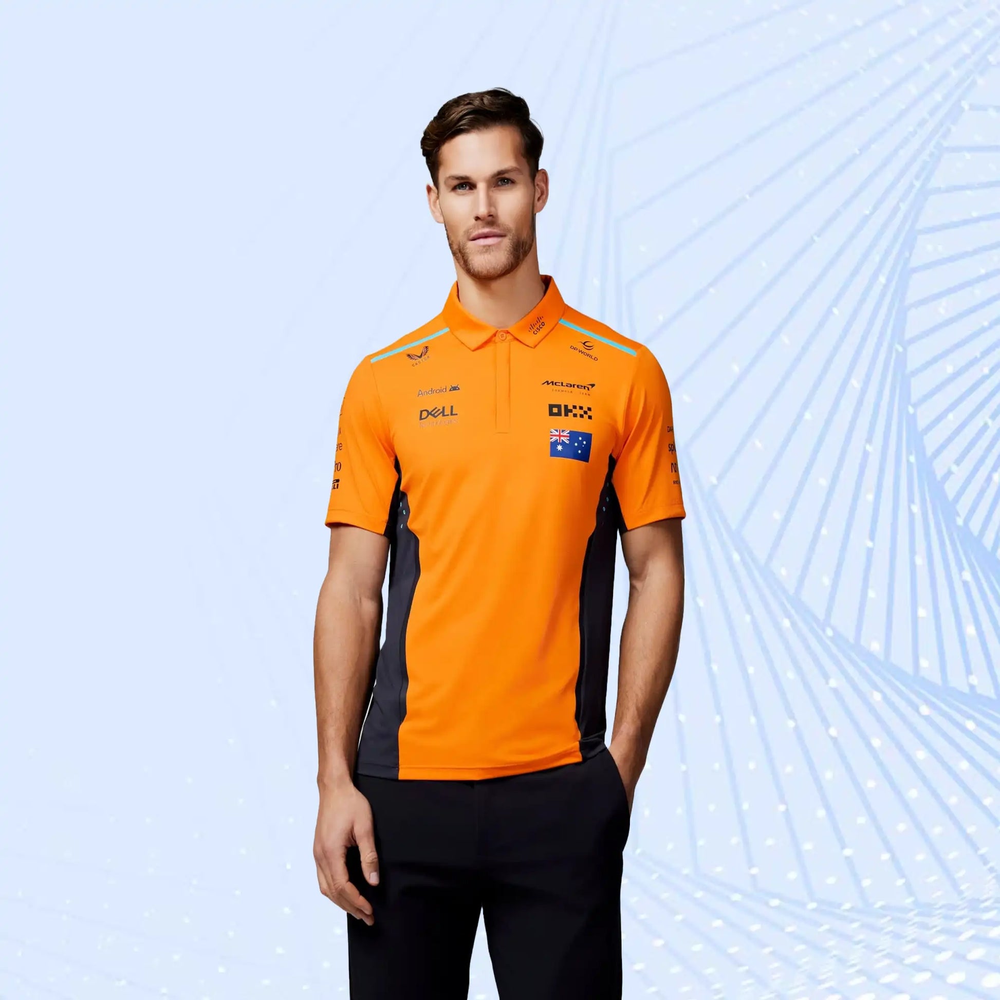 New 2024 Oscar Piastri Teamwear Polo Shirt Formula 1 - view 1