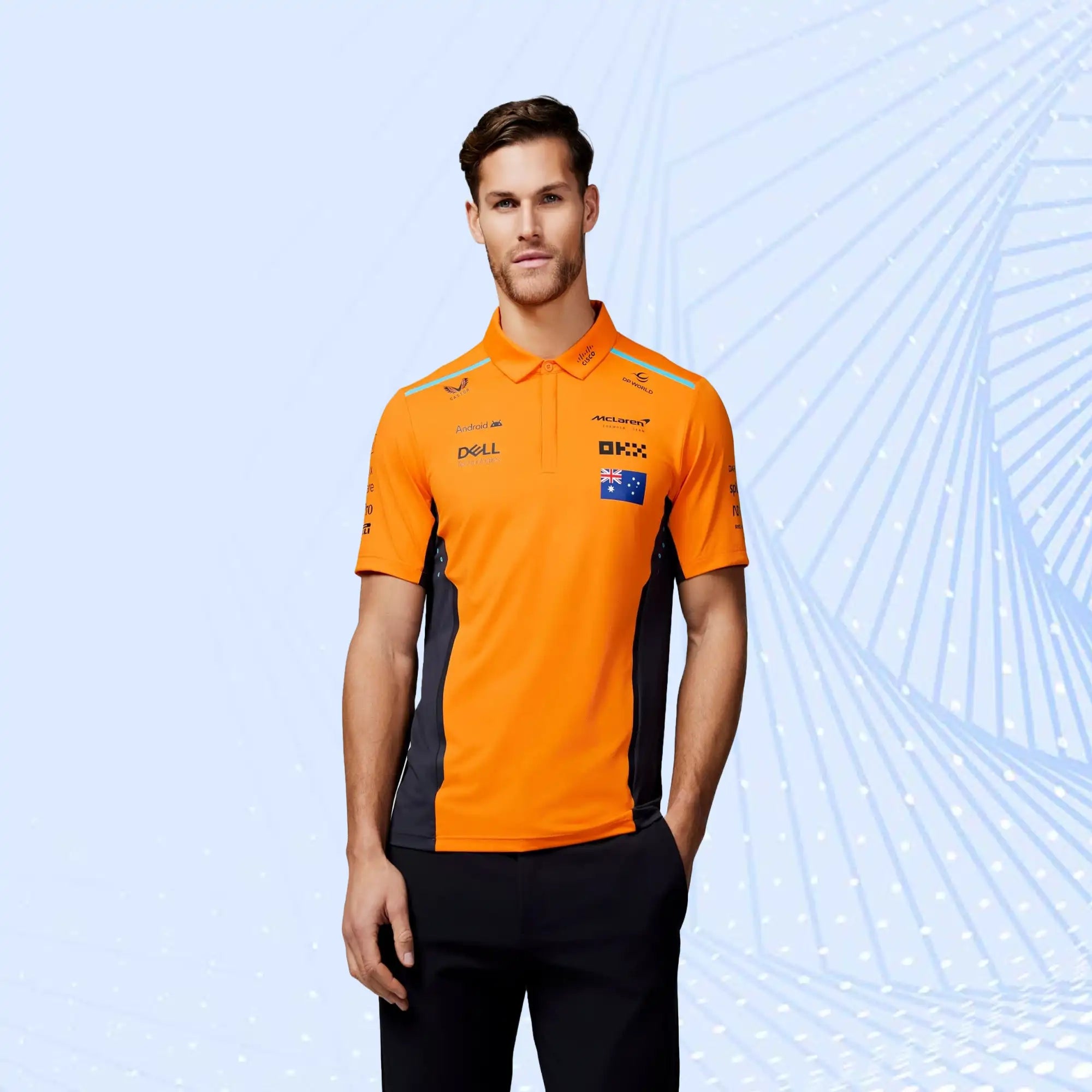 New 2024 Oscar Piastri Teamwear Polo Shirt Formula 1 - view 1
