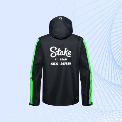 New 2024 Stake F1 Team Kick Sauber Rain Jacket - view 2