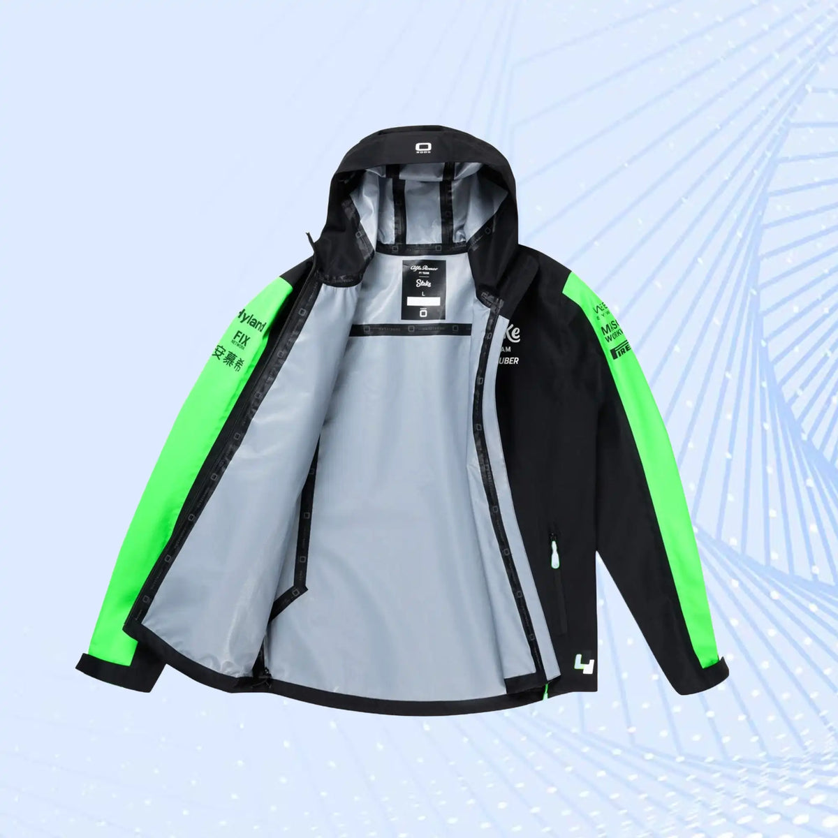 New 2024 Stake F1 Team Kick Sauber Rain Jacket - view 3