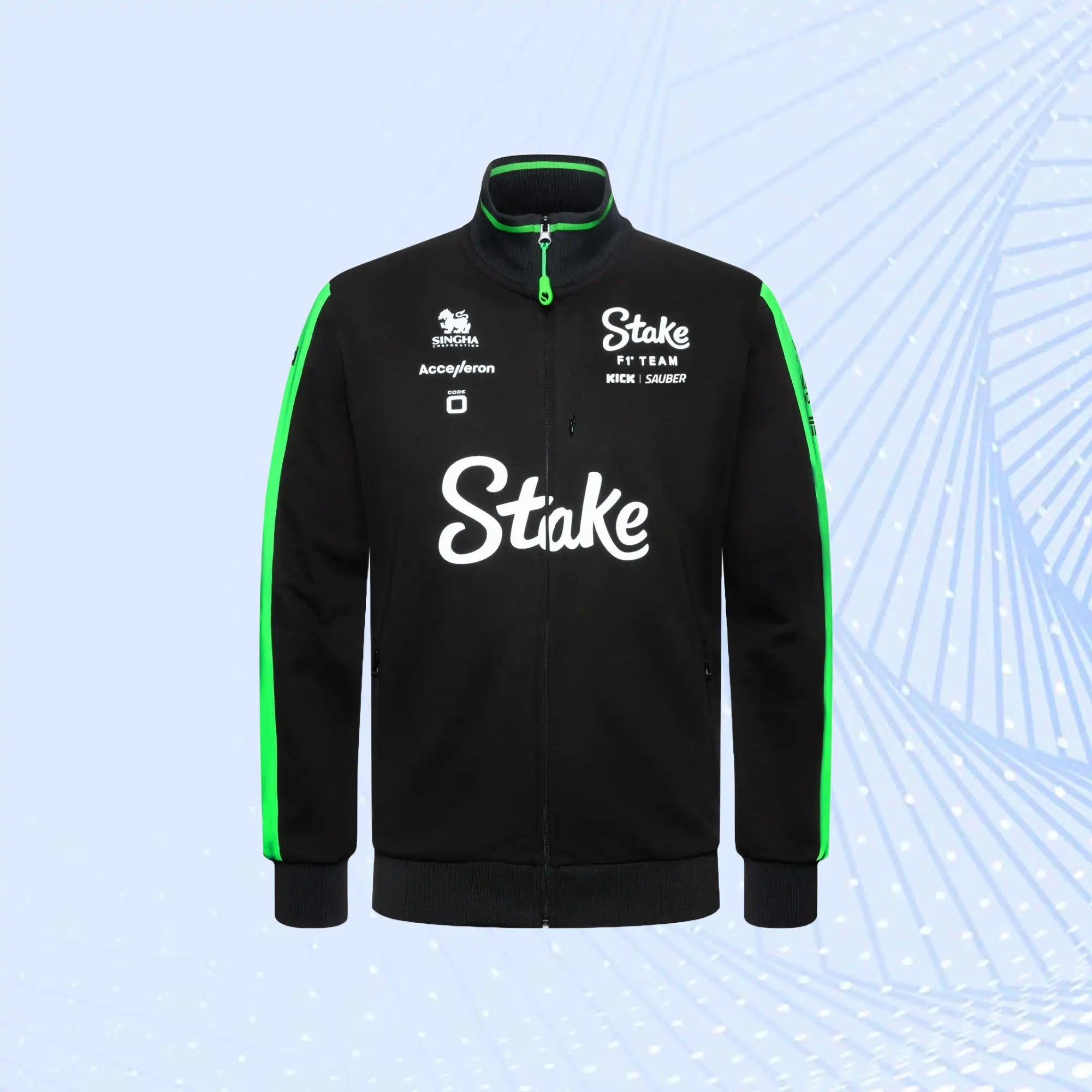 New 2024 Stake F1 Team Kick Sauber Sweat Jacket - view 2