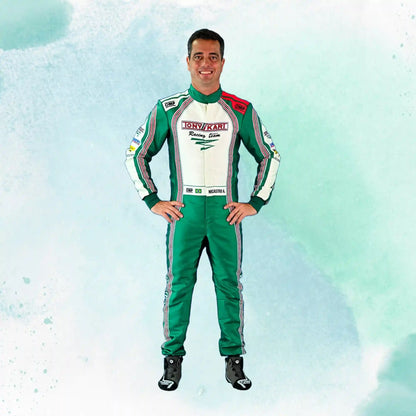 New 2024 Tony Kart Sublimation Printed Overall Replica Go Kart Driver Racing Suit - view 1