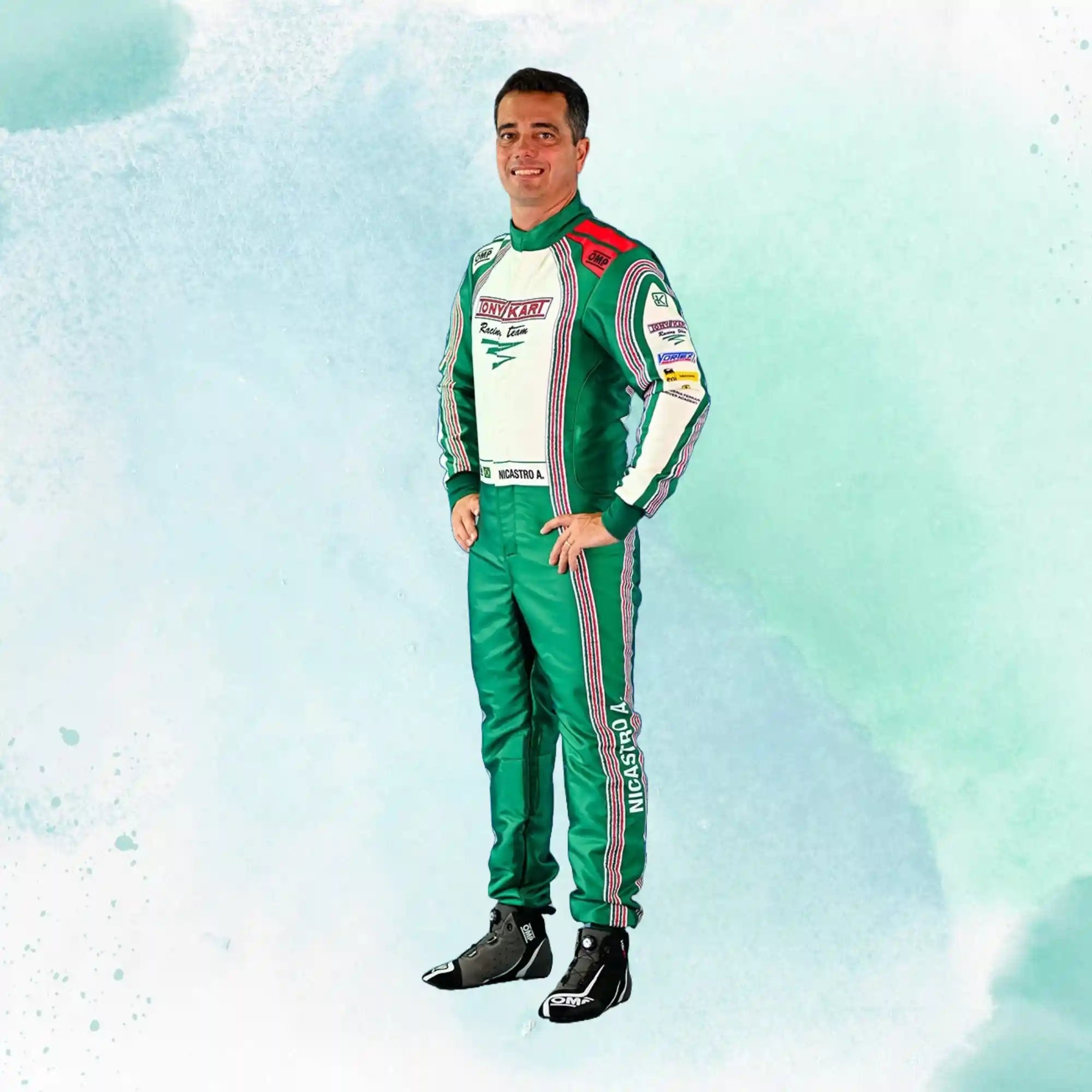 New 2024 Tony Kart Sublimation Printed Overall Replica Go Kart Driver Racing Suit - view 2