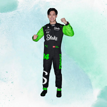 New 2024 Zhou Guanyu Formula One Stake F1 Team Kick Sauber Replica Racing Suit - view 2