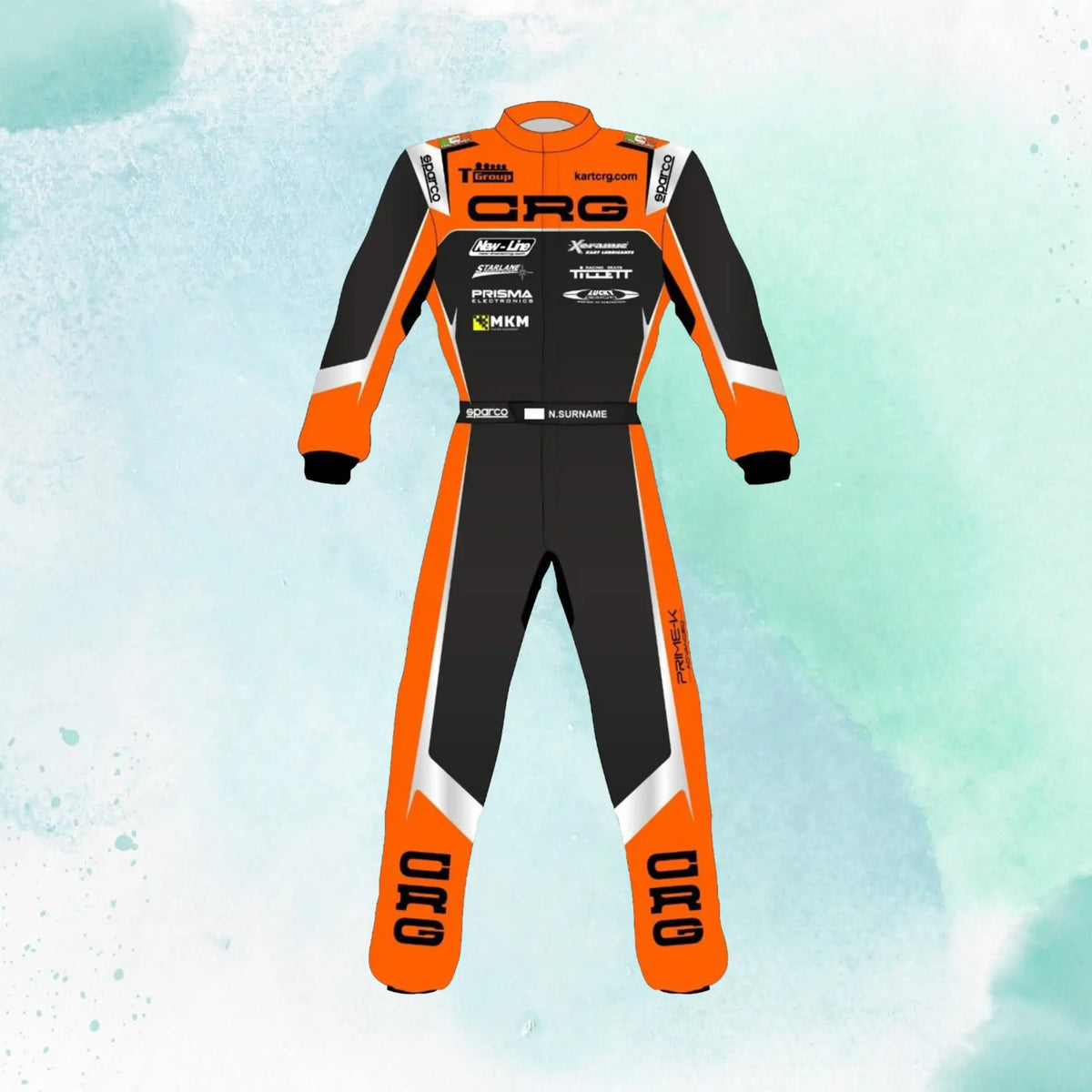 New 2025 CRG Go Karting Overall Sublimation Printed Go Kart Racing Suit - view 1