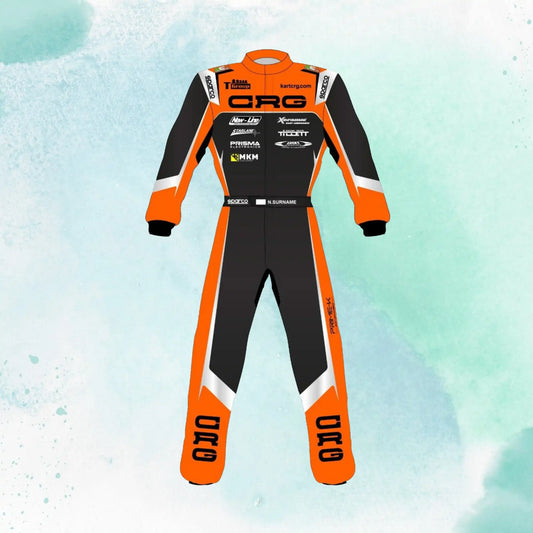 New 2025 CRG Go Karting Overall Sublimation Printed Go Kart Racing Suit - view 1