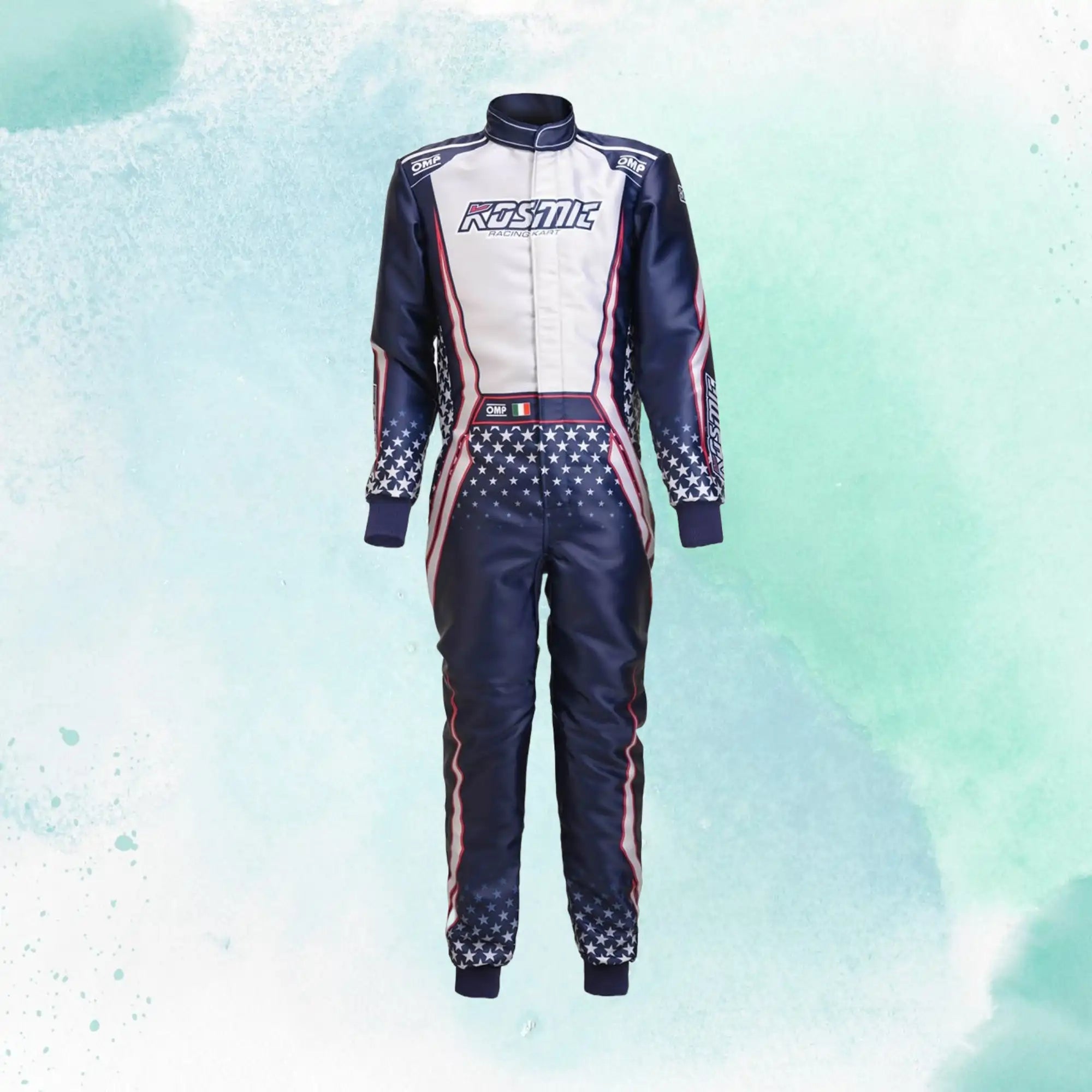 New 2025 Kosmic Sublimation Printed Overall Go Kart Driver Racing Suit - view 1