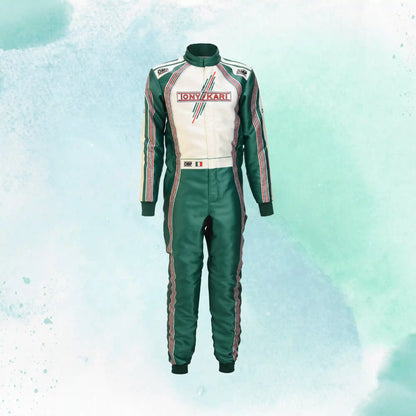 New 2025 Tony Kart Sublimation Printed Overall Replica Go Kart Driver Racing Suit - view 1