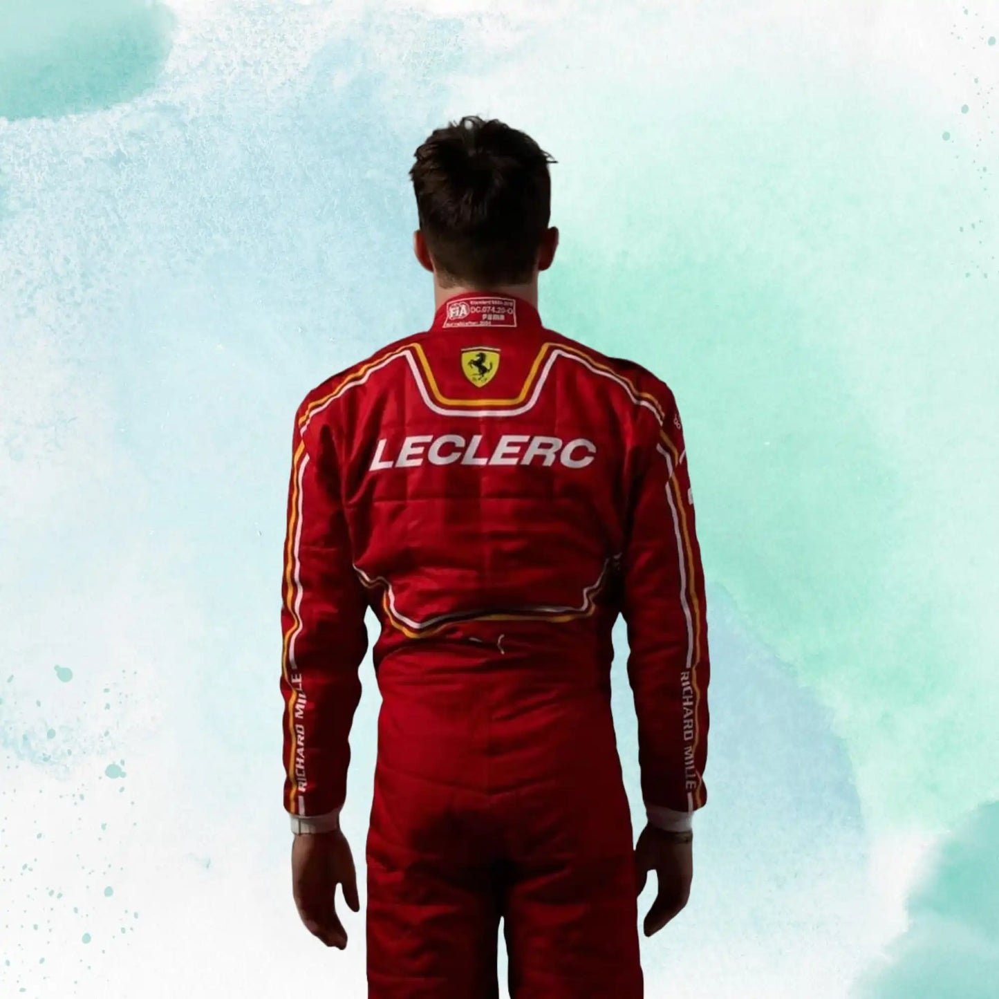 New Charles Leclerc 2024 Scuderia Ferrari F1 Team Replica Racing Suit - view 5