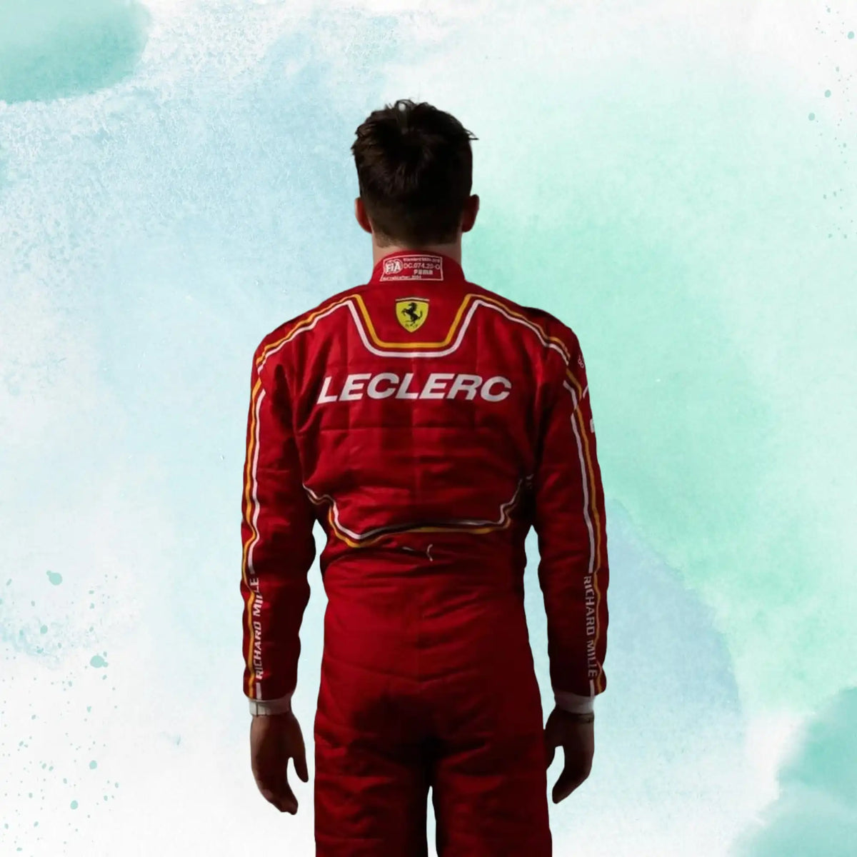 New Charles Leclerc 2024 Scuderia Ferrari F1 Team Replica Racing Suit - view 5