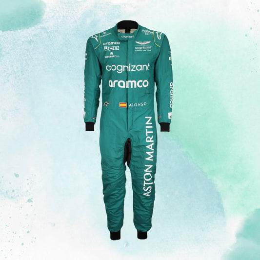 New Fernando Alonso 2023 F1 Team Aston Martin Replica Racing Suit - view 2