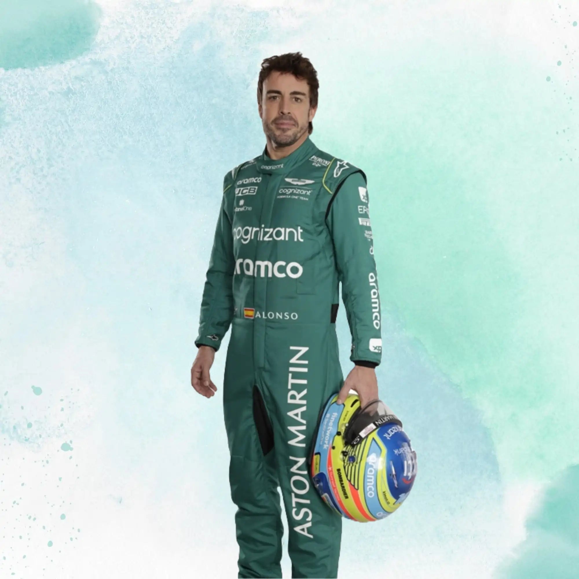 New Fernando Alonso 2023 F1 Team Aston Martin Replica Racing Suit - view 4