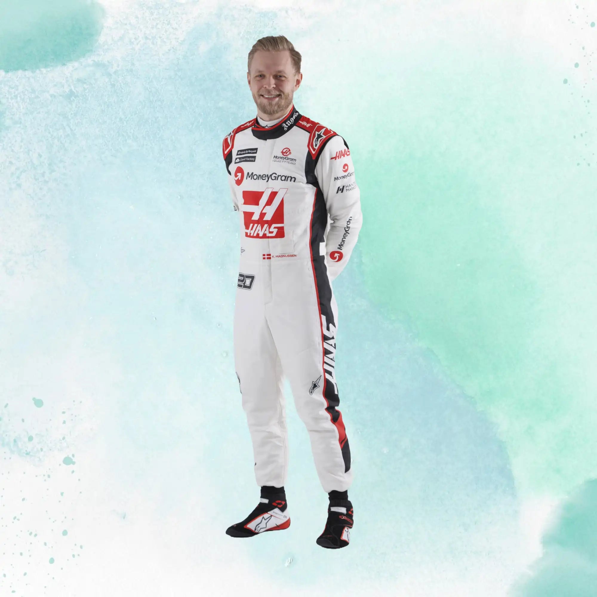 New Kevin Magnussen 2023 F1 Team Haas Replica Racing Suit - view 1