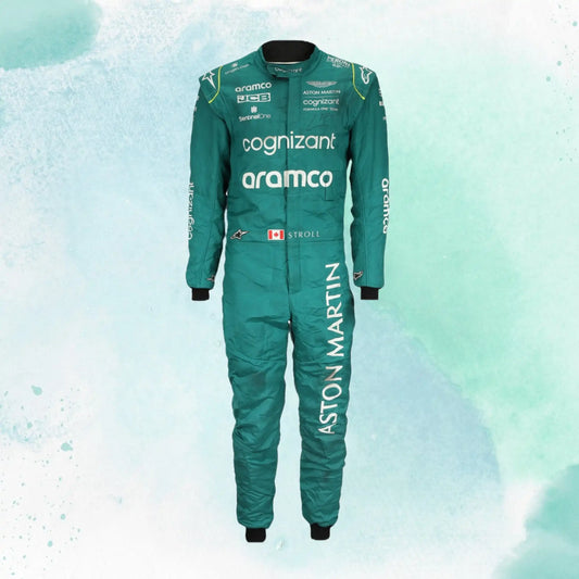 New Lance Stroll 2023 F1 Team Aston Martin Replica Racing Suit - view 2