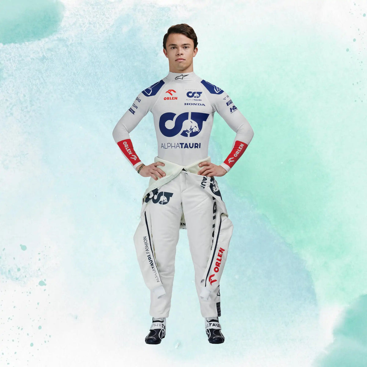 New Nyck De Vries 2023 Replica Race Suit F1 Team Alphatauri - view 3