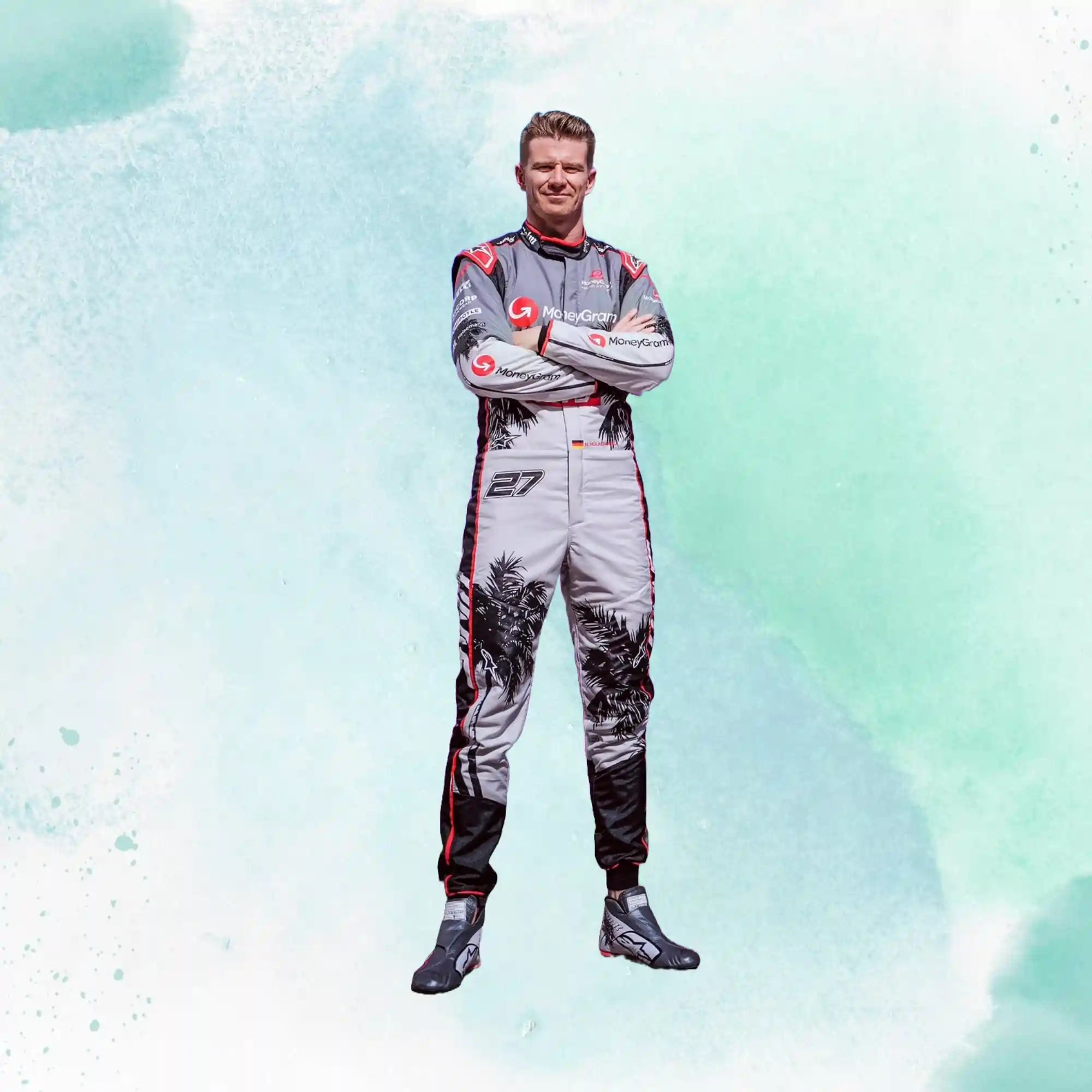 Nico Hülkenberg New 2023 Miami Grand Prix Haas F1 Team Weekend Replica Racing Suit - view 1