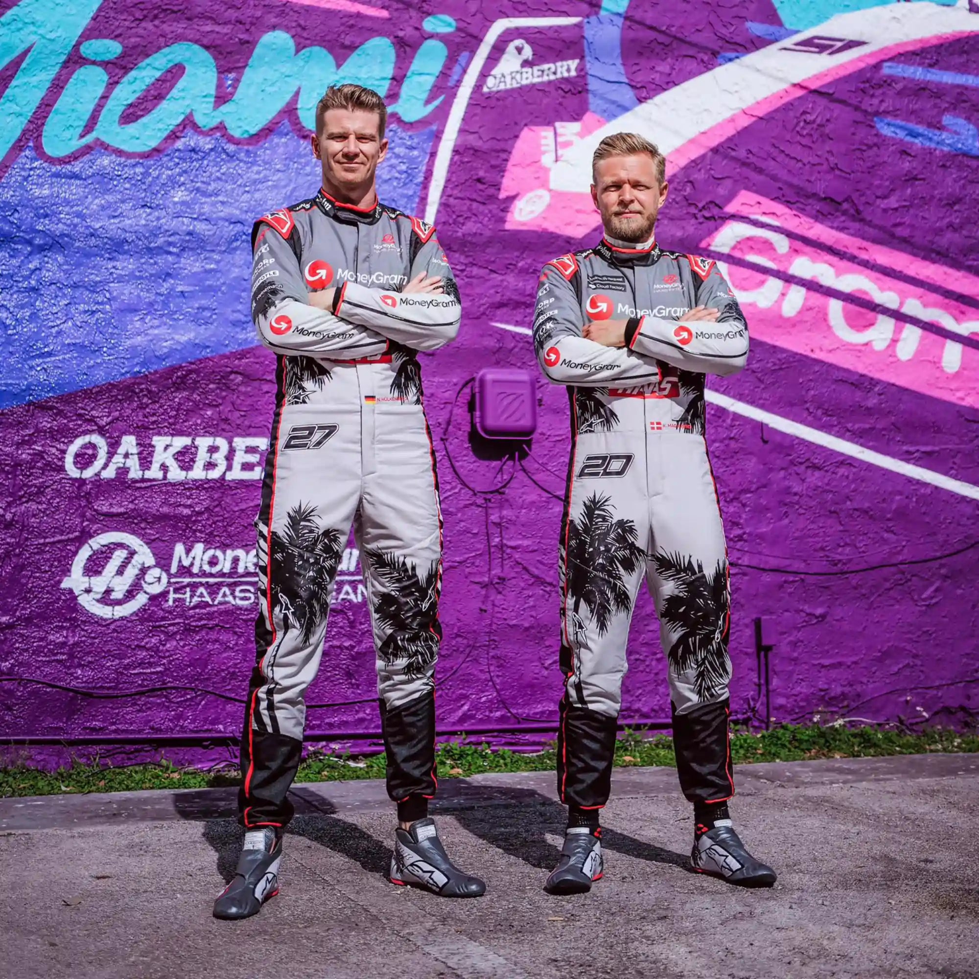 Nico Hülkenberg New 2023 Miami Grand Prix Haas F1 Team Weekend Replica Racing Suit - view 4