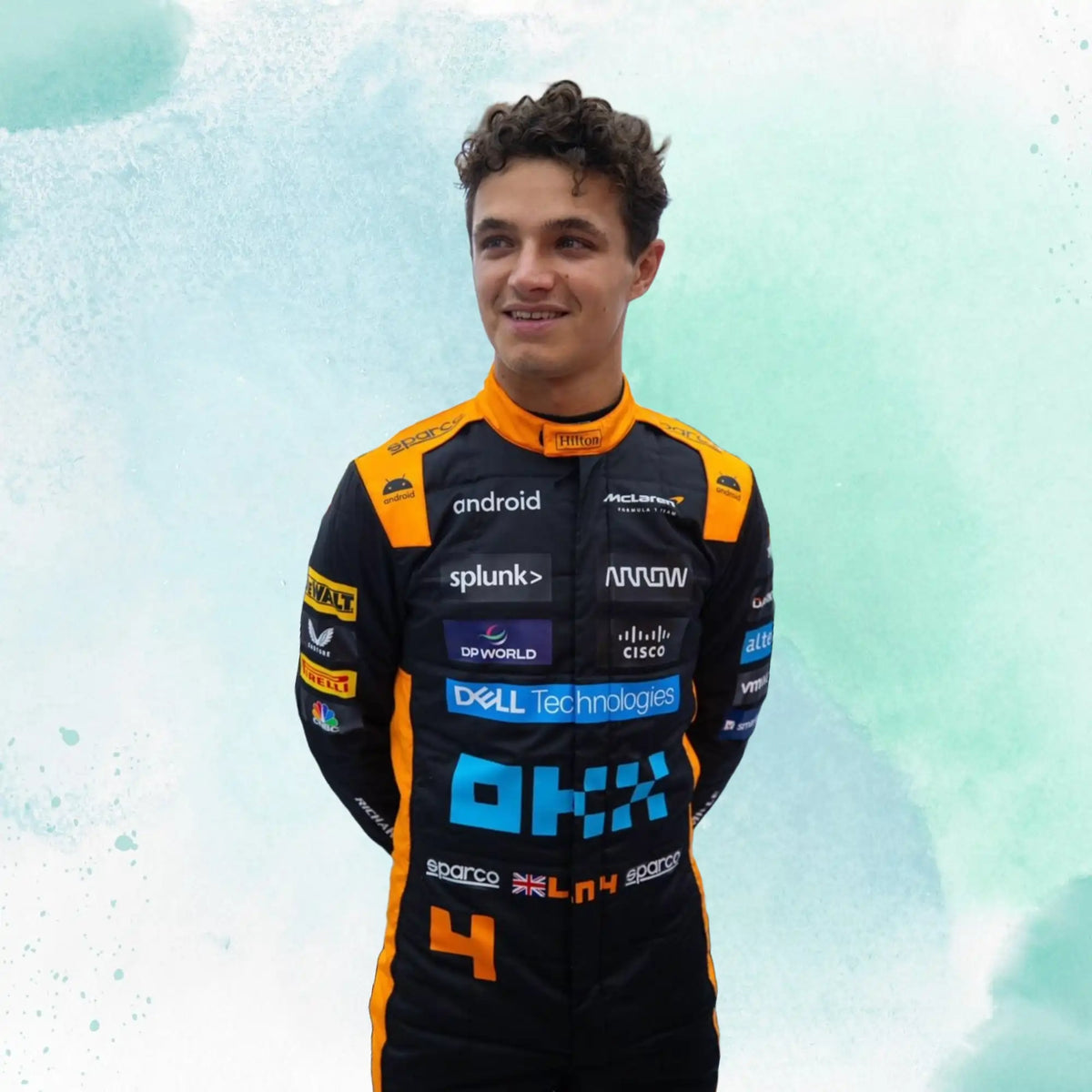 Norris's & Paistri Mclaren 2023 New Race Suit in Singapore GP - view 4