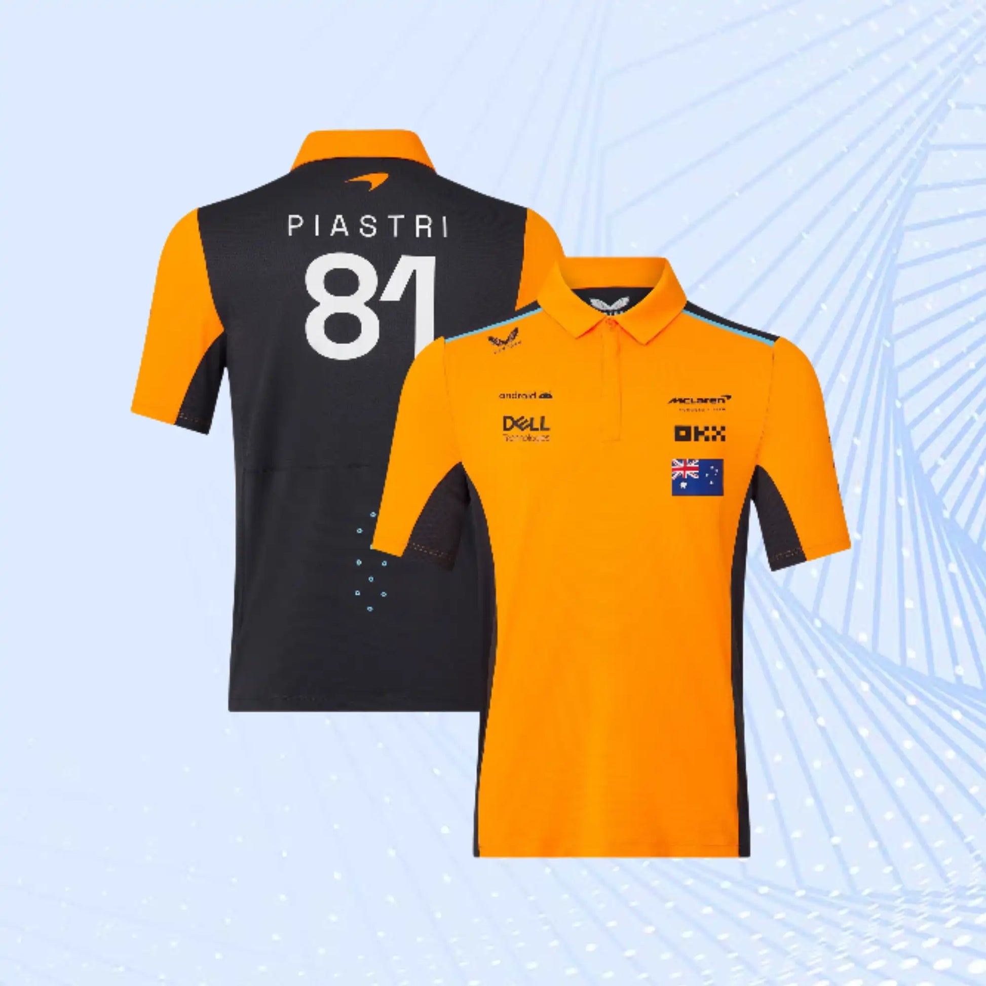 Oscar Piastri McLaren 2023 F1 Team Driver Polo - view 1