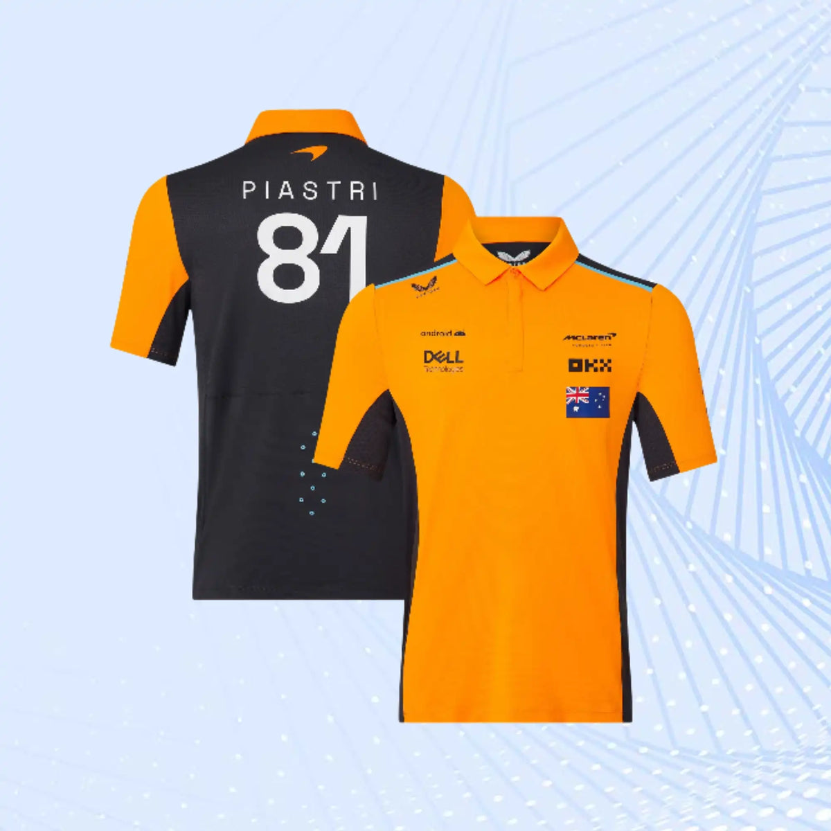 Oscar Piastri McLaren 2023 F1 Team Driver Polo - view 1