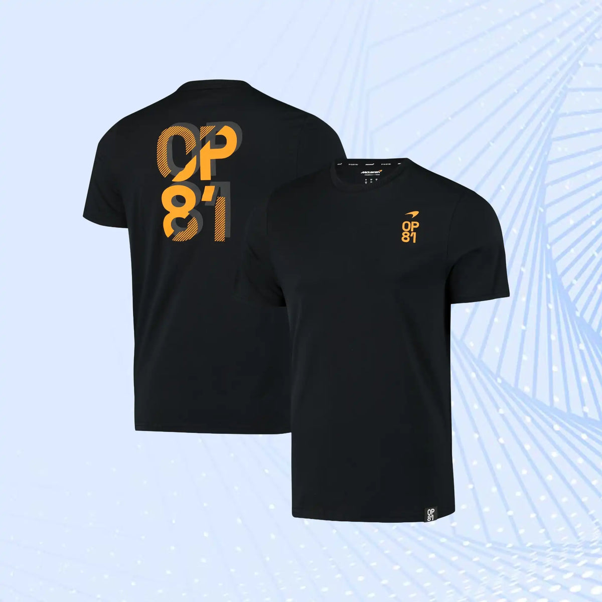Oscar Piastri No 81 McLaren Formula 1 Team T-shirt- Black - view 1