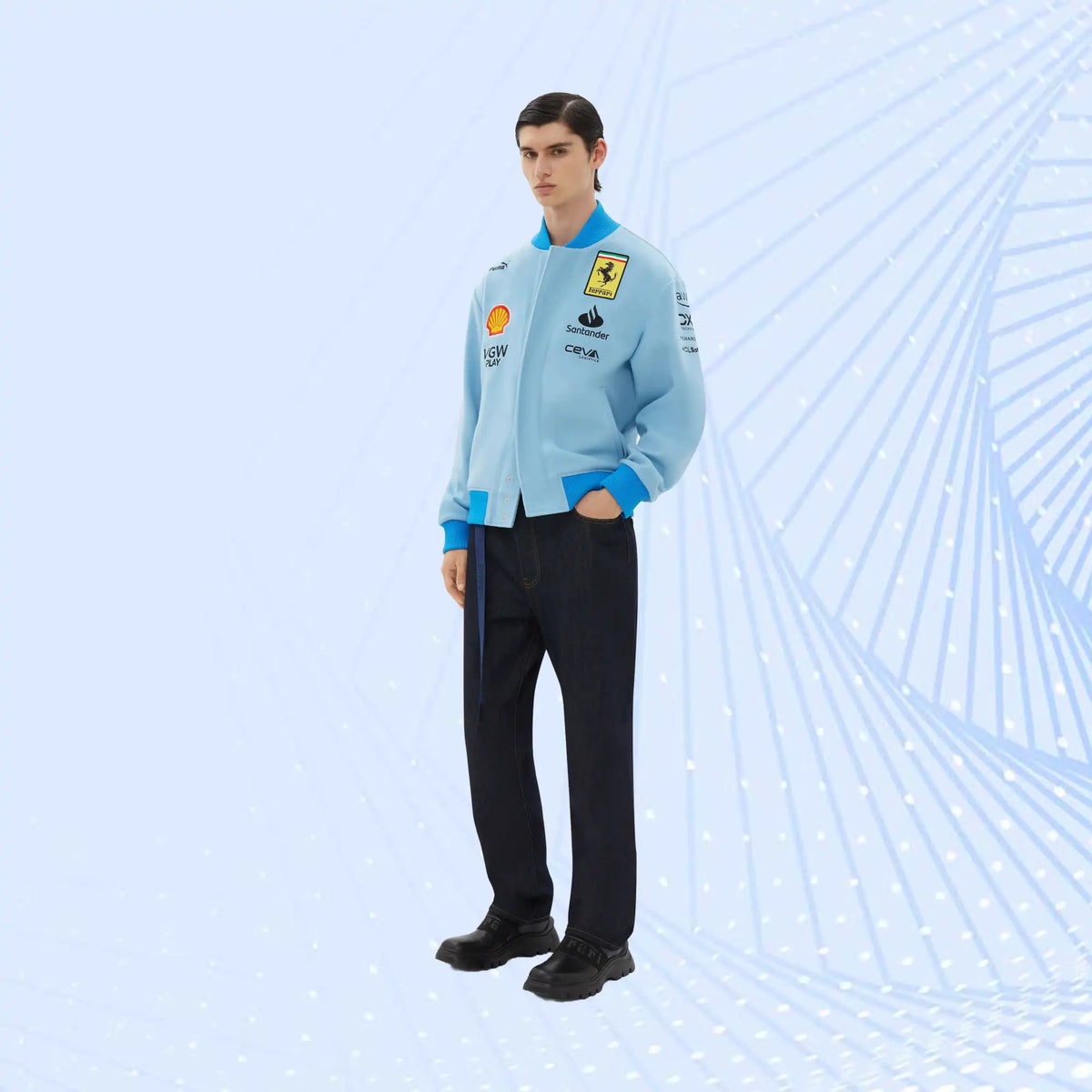 Puma for Scuderia Ferrari Varsity bomber jacket – Miami Special Edition - view 3