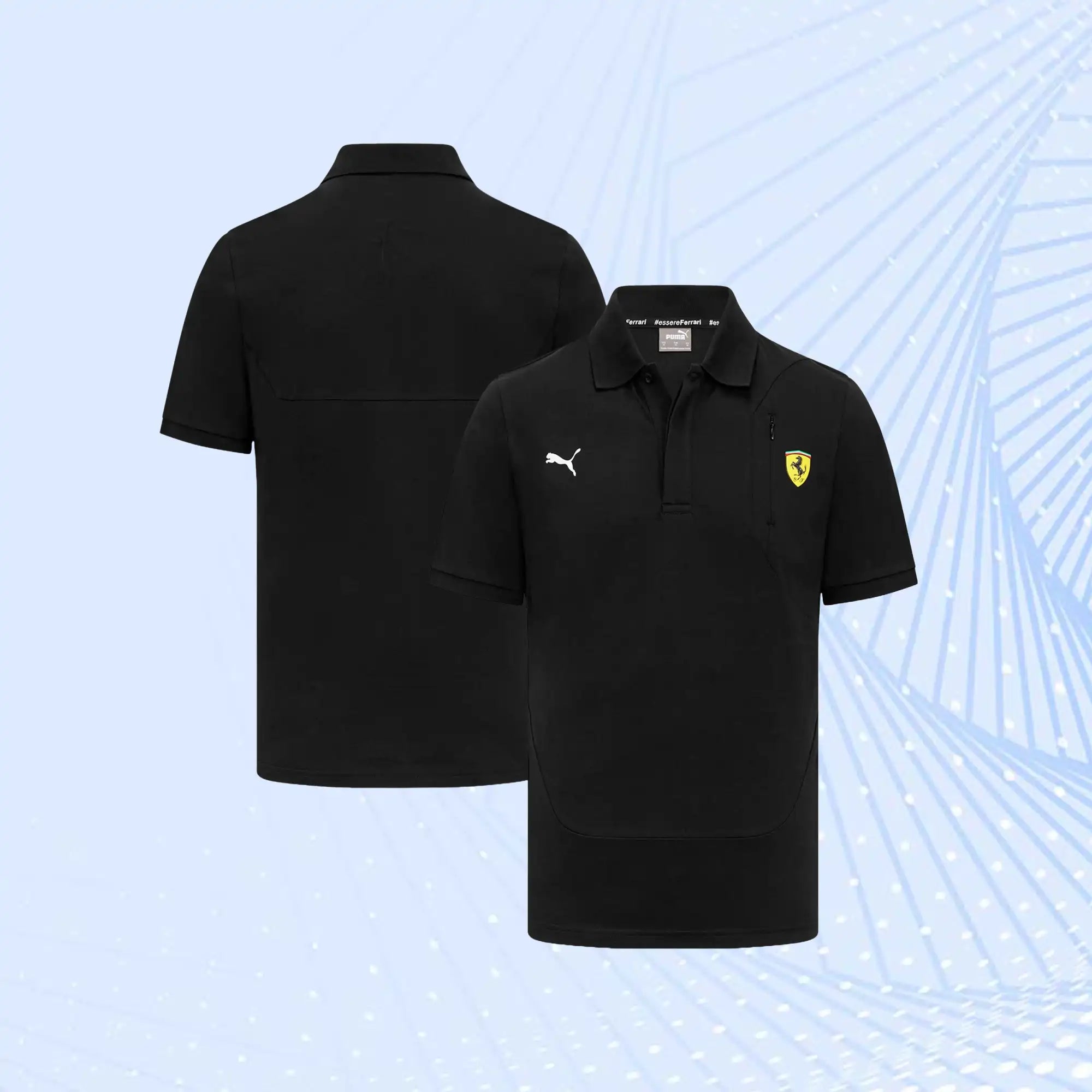 Scuderia Ferrari Puma Classic Polo- Black - view 1