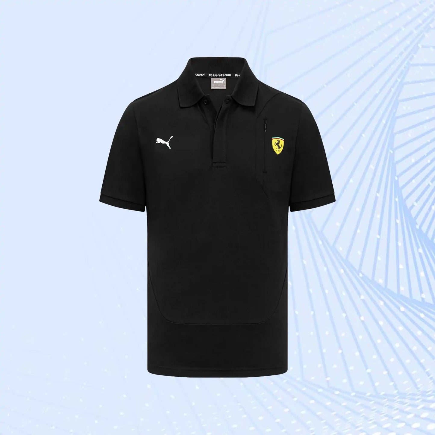 Scuderia Ferrari Puma Classic Polo- Black - view 2