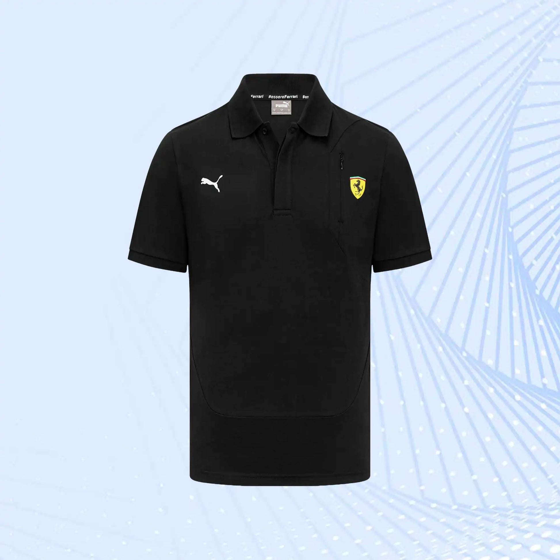 Scuderia Ferrari Puma Classic Polo- Black - view 2