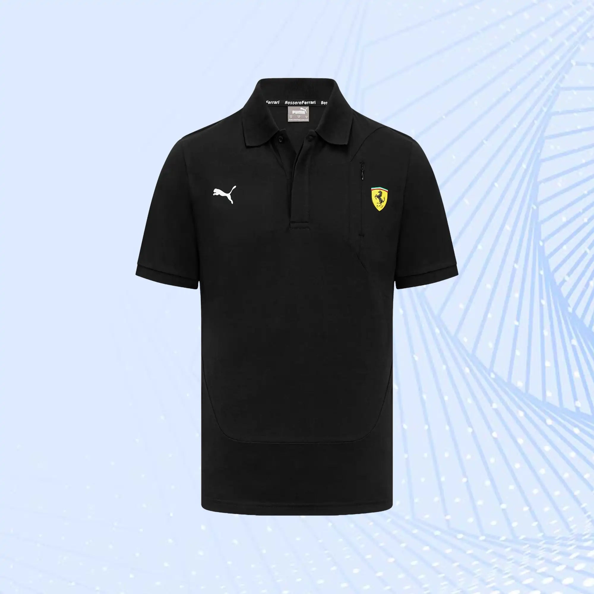 Scuderia Ferrari Puma Classic Polo- Black - view 2