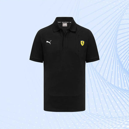 Scuderia Ferrari Puma Classic Polo- Black - view 2