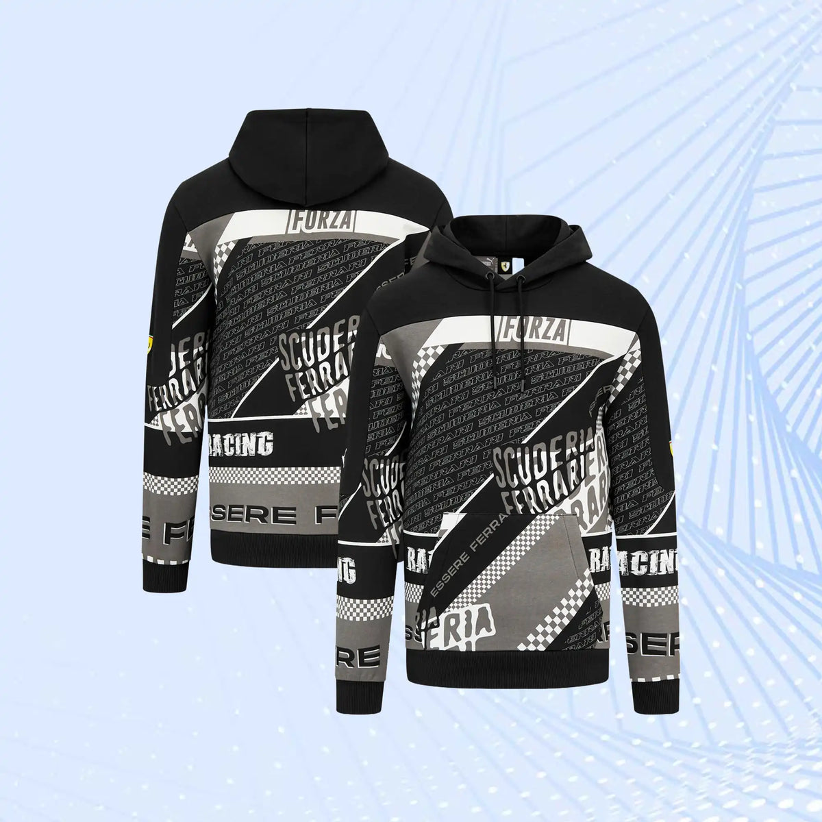 Scuderia Ferrari Puma Graphic Hoodie- Black - view 1