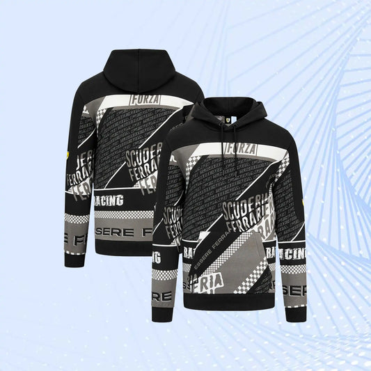 Scuderia Ferrari Puma Graphic Hoodie- Black - view 1