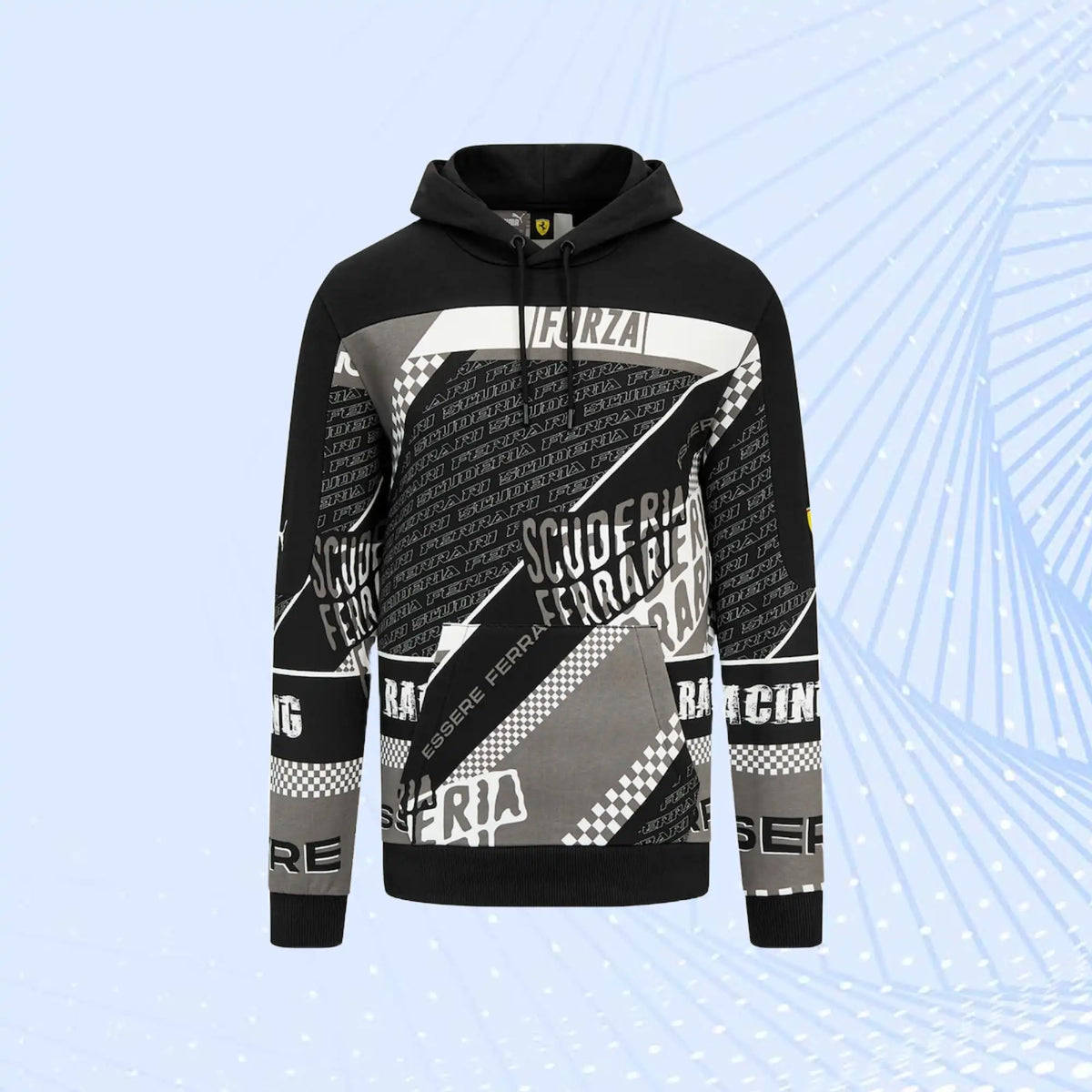 Scuderia Ferrari Puma Graphic Hoodie- Black - view 2