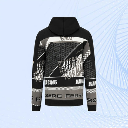 Scuderia Ferrari Puma Graphic Hoodie- Black - view 3
