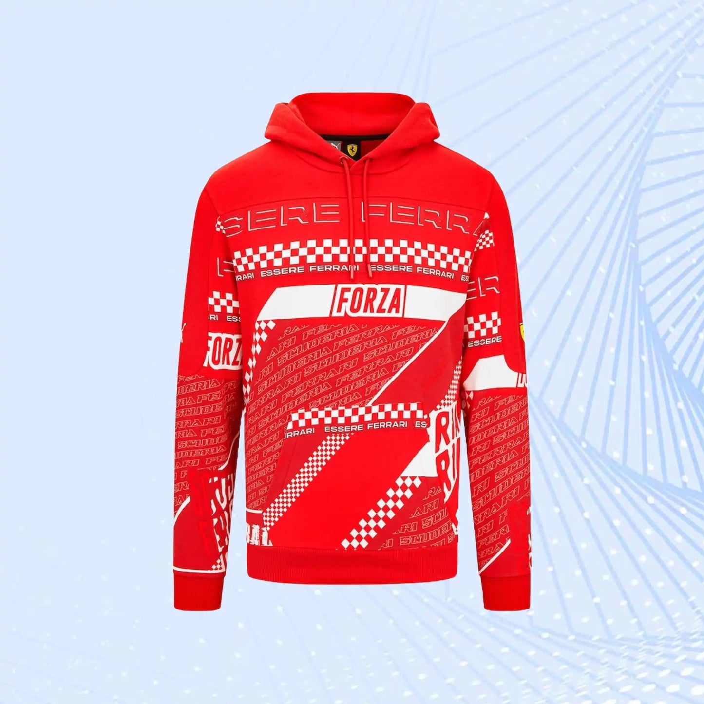 Scuderia Ferrari Puma Graphic Hoodie- Red - view 2
